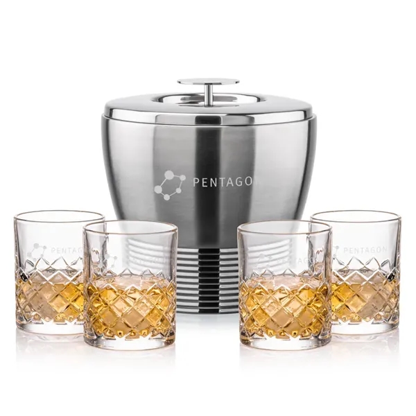 The Genoa Ice Bucket & On-the-Rocks Set is designed for effortless... from ASI 84592 St Regis Group