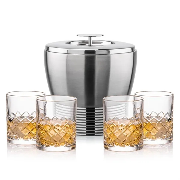 The Genoa Ice Bucket & On-the-Rocks Set is designed for effortless... from ASI 84592 St Regis Group