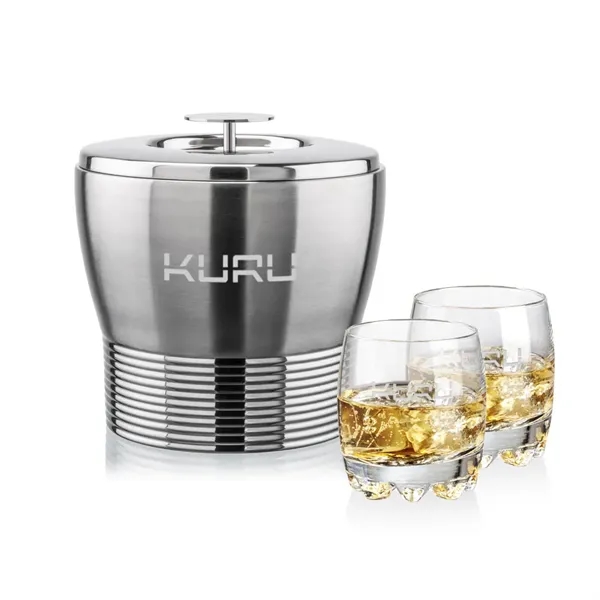 The Genoa Ice Bucket & On-the-Rocks Set is designed for effortless... from ASI 84592 St Regis Group