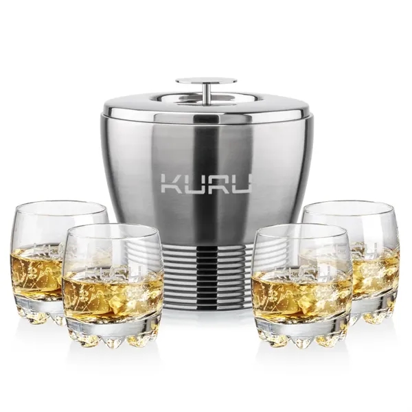 The Genoa Ice Bucket & On-the-Rocks Set is designed for effortless... from ASI 84592 St Regis Group