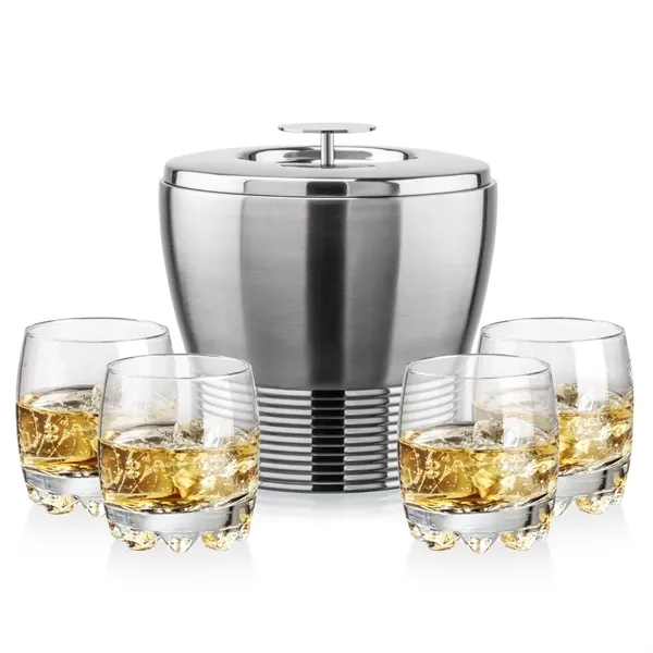 The Genoa Ice Bucket & On-the-Rocks Set is designed for effortless... from ASI 84592 St Regis Group