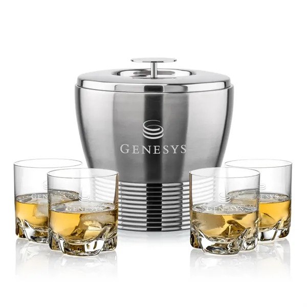 The Genoa Ice Bucket & On-the-Rocks Set is designed for effortless... from ASI 84592 St Regis Group