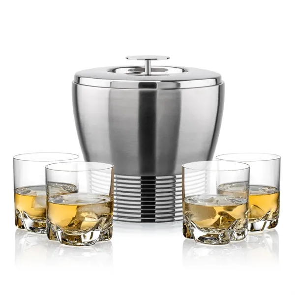 The Genoa Ice Bucket & On-the-Rocks Set is designed for effortless... from ASI 84592 St Regis Group