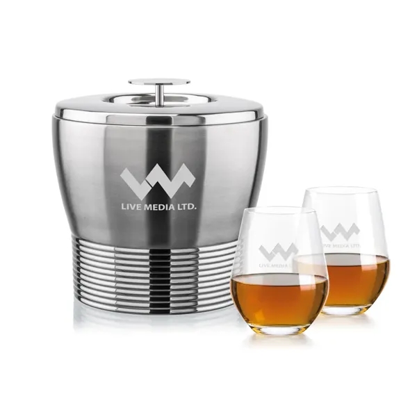 The Genoa Ice Bucket & On-the-Rocks Set is designed for effortless... from ASI 84592 St Regis Group