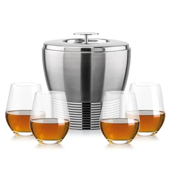 The Genoa Ice Bucket & On-the-Rocks Set is designed for effortless... from ASI 84592 St Regis Group