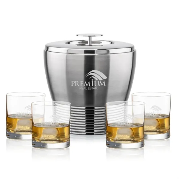 The Genoa Ice Bucket & On-the-Rocks Set is designed for effortless... from ASI 84592 St Regis Group