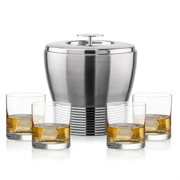 The Genoa Ice Bucket & On-the-Rocks Set is designed for effortless... from ASI 84592 St Regis Group