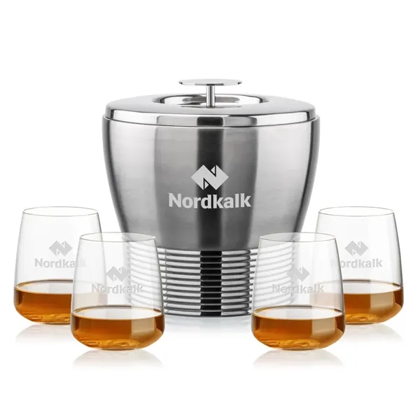 The Genoa Ice Bucket & On-the-Rocks Set is designed for effortless... from ASI 84592 St Regis Group