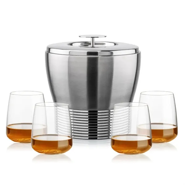 The Genoa Ice Bucket & On-the-Rocks Set is designed for effortless... from ASI 84592 St Regis Group