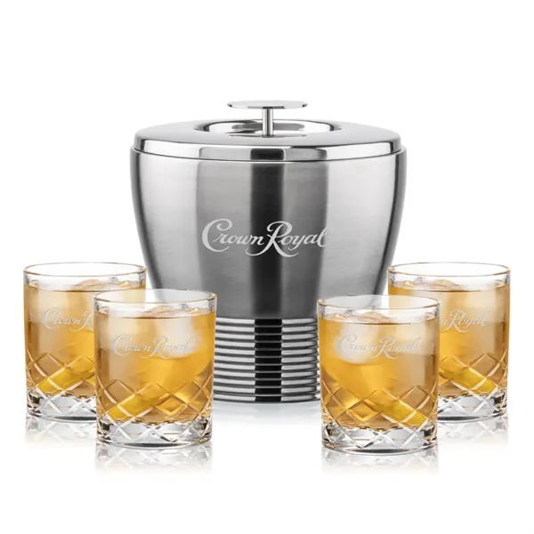 The Genoa Ice Bucket & On-the-Rocks Set is designed for effortless... from ASI 84592 St Regis Group