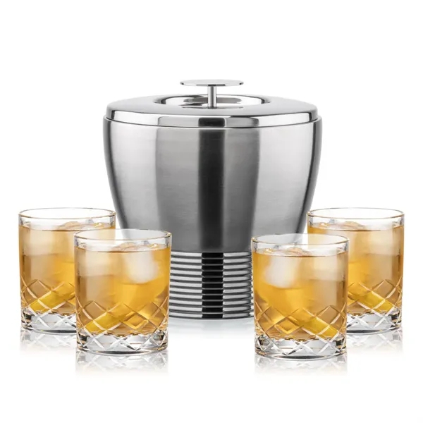 The Genoa Ice Bucket & On-the-Rocks Set is designed for effortless... from ASI 84592 St Regis Group