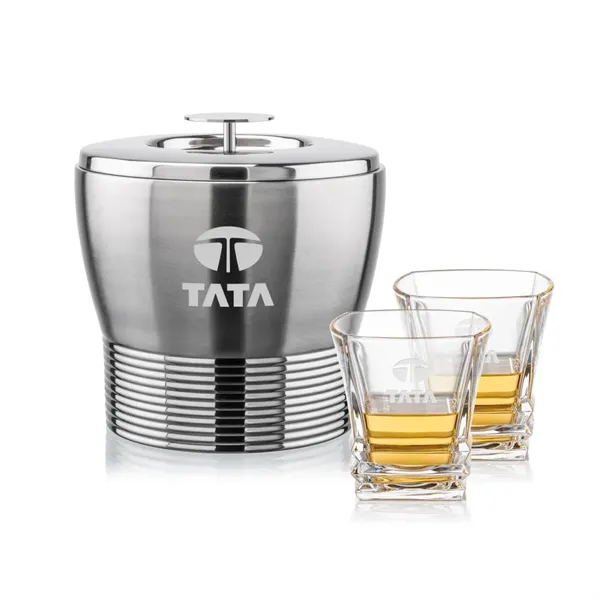 The Genoa Ice Bucket & On-the-Rocks Set is designed for effortless... from ASI 84592 St Regis Group