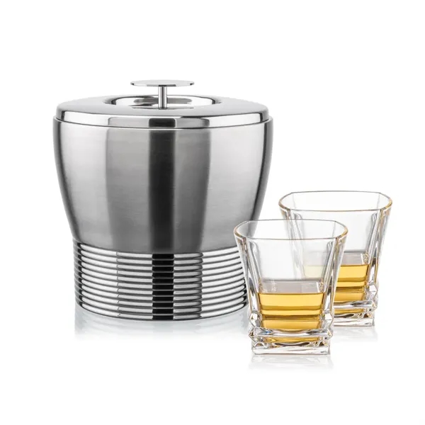 The Genoa Ice Bucket & On-the-Rocks Set is designed for effortless... from ASI 84592 St Regis Group