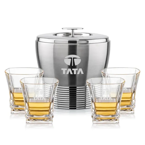 The Genoa Ice Bucket & On-the-Rocks Set is designed for effortless... from ASI 84592 St Regis Group