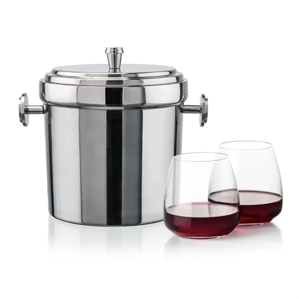 The Milano Ice Bucket & On-the-Rocks Glasses Set delivers a clean,... from ASI 84592 St Regis Group