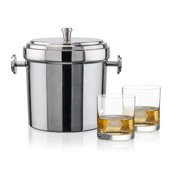 The Milano Ice Bucket & On-the-Rocks Glasses Set delivers a clean,... from ASI 84592 St Regis Group