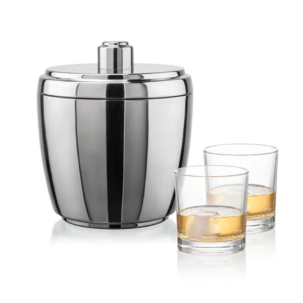 The Pescara Ice Bucket & On-the-Rocks Set combines modern style with... from ASI 84592 St Regis Group