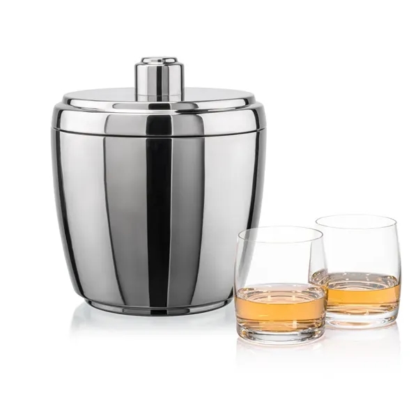 The Pescara Ice Bucket & On-the-Rocks Set combines modern style with... from ASI 84592 St Regis Group