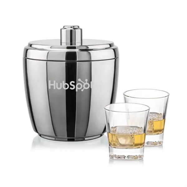 The Pescara Ice Bucket & On-the-Rocks Set combines modern style with... from ASI 84592 St Regis Group