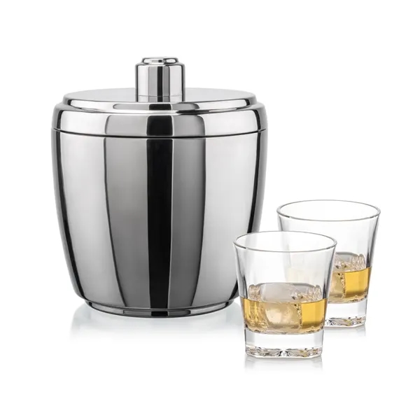 The Pescara Ice Bucket & On-the-Rocks Set combines modern style with... from ASI 84592 St Regis Group