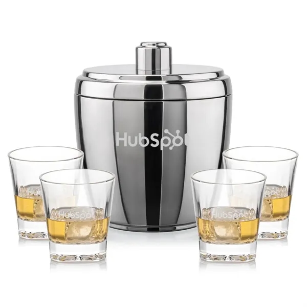 The Pescara Ice Bucket & On-the-Rocks Set combines modern style with... from ASI 84592 St Regis Group
