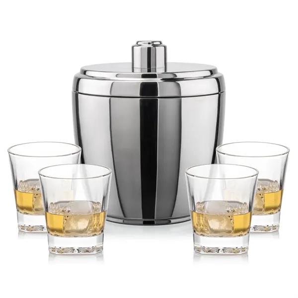 The Pescara Ice Bucket & On-the-Rocks Set combines modern style with... from ASI 84592 St Regis Group