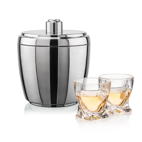 The Pescara Ice Bucket & On-the-Rocks Set combines modern style with... from ASI 84592 St Regis Group