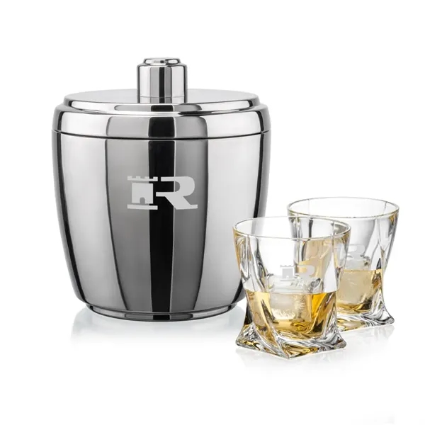 The Pescara Ice Bucket & On-the-Rocks Set combines modern style with... from ASI 84592 St Regis Group