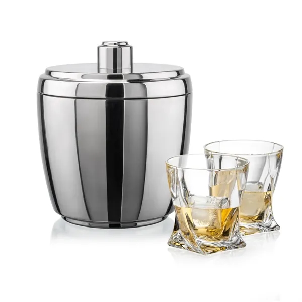 The Pescara Ice Bucket & On-the-Rocks Set combines modern style with... from ASI 84592 St Regis Group
