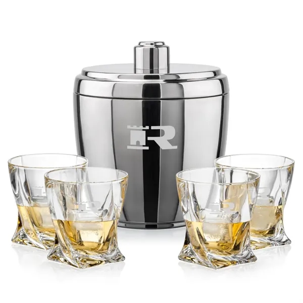 The Pescara Ice Bucket & On-the-Rocks Set combines modern style with... from ASI 84592 St Regis Group