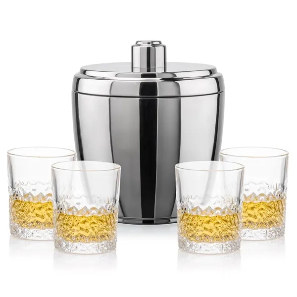 The Pescara Ice Bucket & On-the-Rocks Set combines modern style with... from ASI 84592 St Regis Group