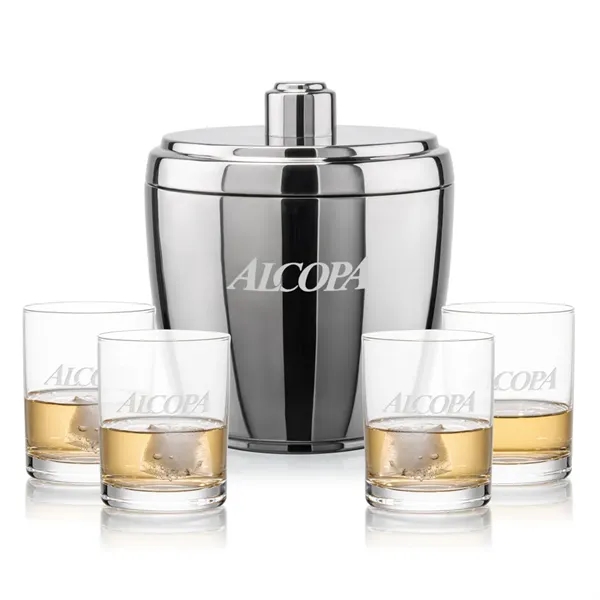The Pescara Ice Bucket & On-the-Rocks Set combines modern style with... from ASI 84592 St Regis Group