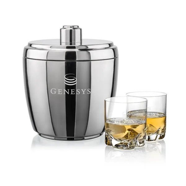 The Pescara Ice Bucket & On-the-Rocks Set combines modern style with... from ASI 84592 St Regis Group