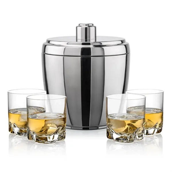 The Pescara Ice Bucket & On-the-Rocks Set combines modern style with... from ASI 84592 St Regis Group