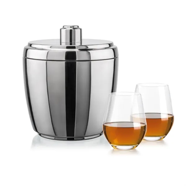 The Pescara Ice Bucket & On-the-Rocks Set combines modern style with... from ASI 84592 St Regis Group