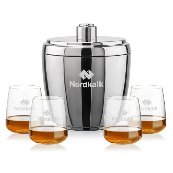 The Pescara Ice Bucket & On-the-Rocks Set combines modern style with... from ASI 84592 St Regis Group