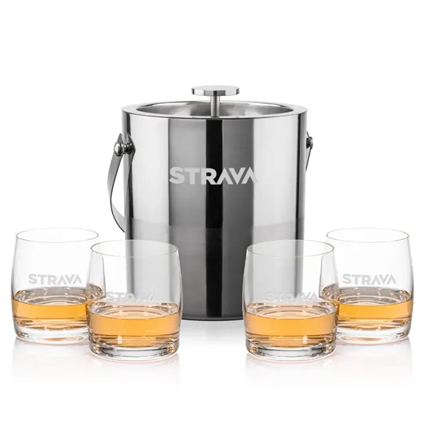 The Catania Ice Bucket with On-the-Rocks Set brings refined style and... from ASI 84592 St Regis Group