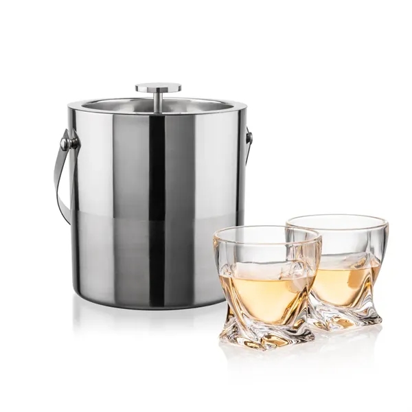 The Catania Ice Bucket with On-the-Rocks Set brings refined style and... from ASI 84592 St Regis Group