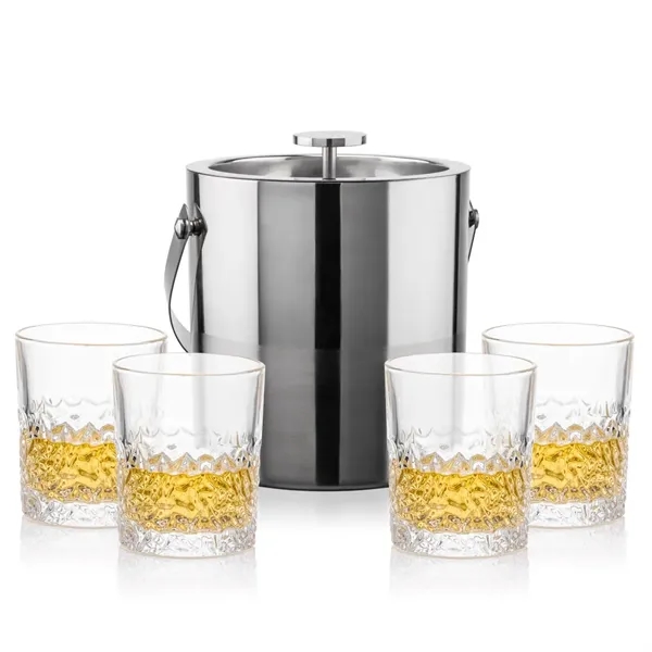 The Catania Ice Bucket with On-the-Rocks Set brings refined style and... from ASI 84592 St Regis Group
