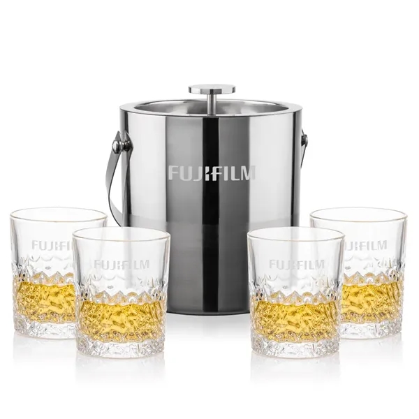 The Catania Ice Bucket with On-the-Rocks Set brings refined style and... from ASI 84592 St Regis Group