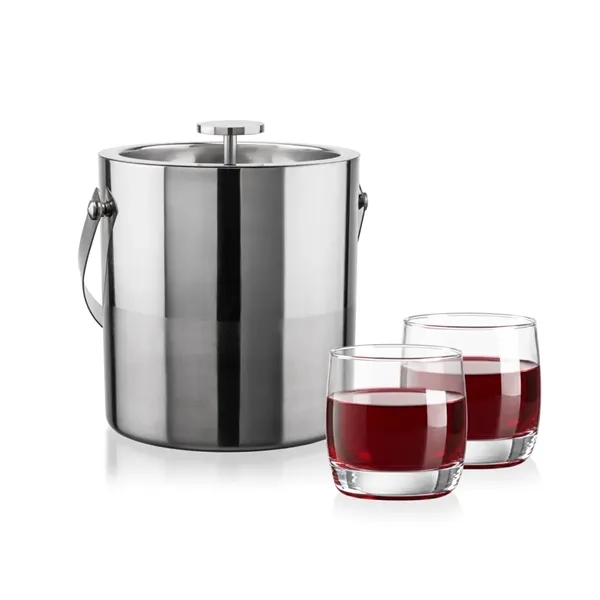 The Catania Ice Bucket with On-the-Rocks Set brings refined style and... from ASI 84592 St Regis Group