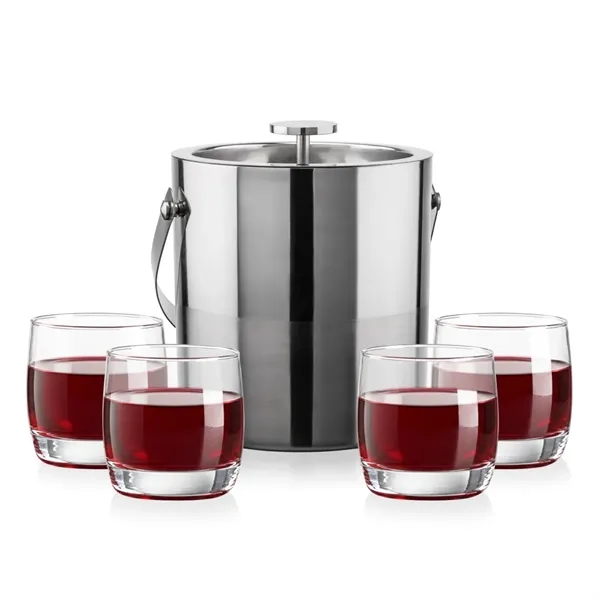 The Catania Ice Bucket with On-the-Rocks Set brings refined style and... from ASI 84592 St Regis Group