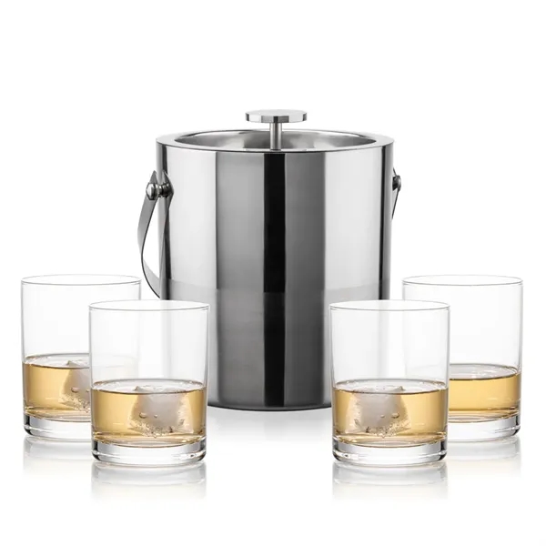 The Catania Ice Bucket with On-the-Rocks Set brings refined style and... from ASI 84592 St Regis Group