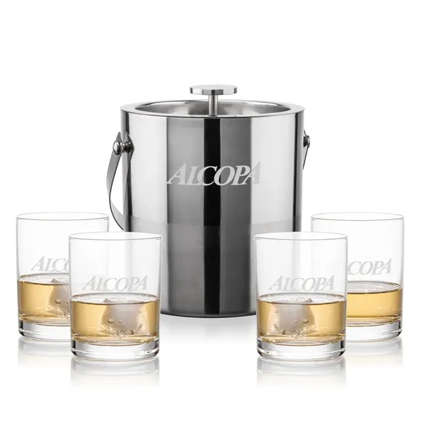 The Catania Ice Bucket with On-the-Rocks Set brings refined style and... from ASI 84592 St Regis Group