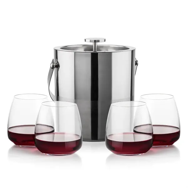 The Catania Ice Bucket with On-the-Rocks Set brings refined style and... from ASI 84592 St Regis Group