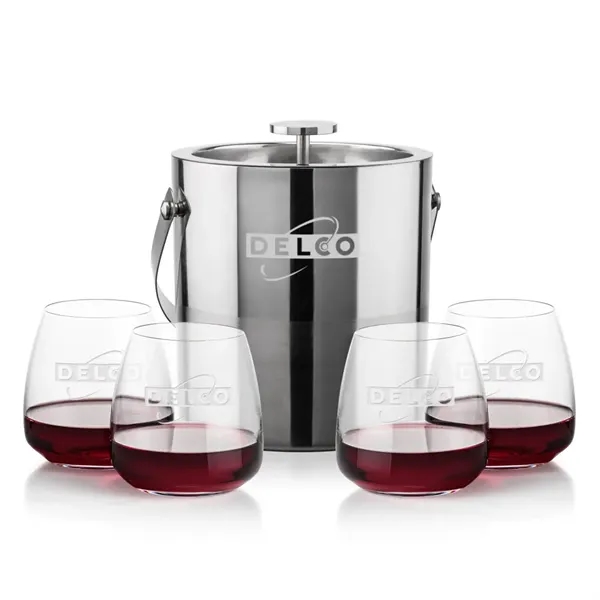 The Catania Ice Bucket with On-the-Rocks Set brings refined style and... from ASI 84592 St Regis Group