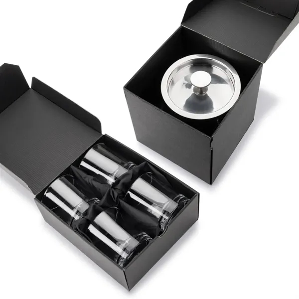 Item #SST1013-FA Catania Ice Bucket & Franca On-the-Rocks Set