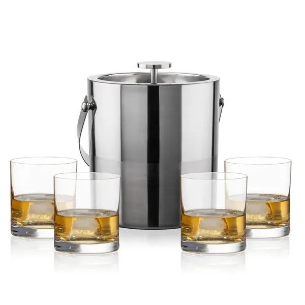 Item #SST1013-FA Catania Ice Bucket & Franca On-the-Rocks Set