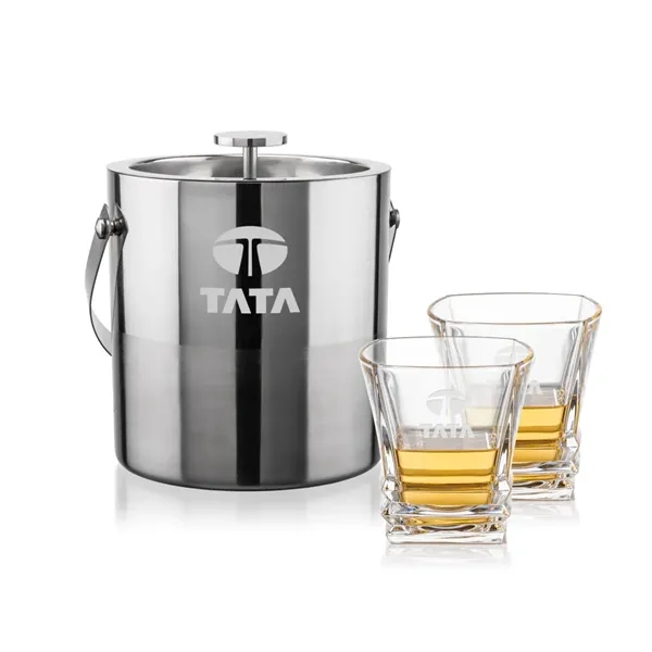 The Catania Ice Bucket with On-the-Rocks Set brings refined style and... from ASI 84592 St Regis Group