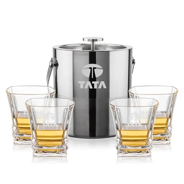 The Catania Ice Bucket with On-the-Rocks Set brings refined style and... from ASI 84592 St Regis Group